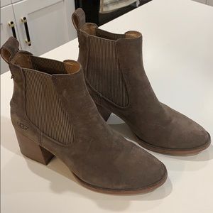UGG Annie suede ankle boots (Color: Mole,Size: 10)